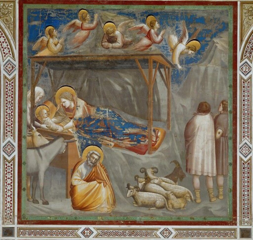 Джотто Рождество Христово 1303–1305 фреска капелла Скровеньи