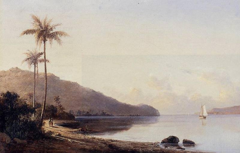 Камиль Писсарро Небольшой залив на острове Сен-Тома Антилы 1856