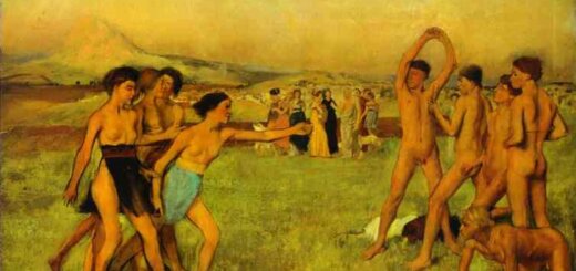 Ранний Дега Спартанские девушки историческая картина